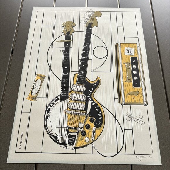 The Avett Brothers Gig Poster Greensboro, NC 2012 Charles Crisler 116/470 - Picture 1 of 4